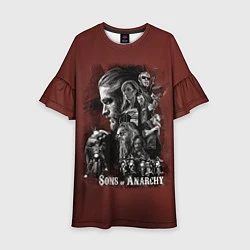 Платье клеш для девочки Sons Of Anarchy, цвет: 3D-принт