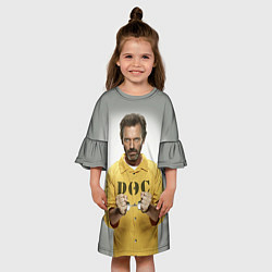 Платье клеш для девочки DOC House, цвет: 3D-принт — фото 2