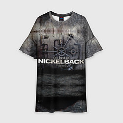 Платье клеш для девочки Nickelback Repository, цвет: 3D-принт