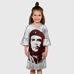 Платье клеш для девочки Че Гевара, цвет: 3D-принт — фото 2