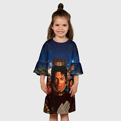 Платье клеш для девочки Michael Jackson: Pop King, цвет: 3D-принт — фото 2