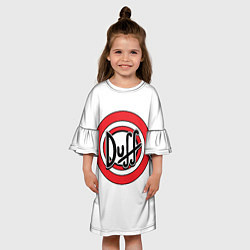 Платье клеш для девочки Duff, цвет: 3D-принт — фото 2