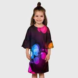 Платье клеш для девочки Light Spots, цвет: 3D-принт — фото 2