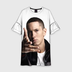Платье клеш для девочки Eminem, цвет: 3D-принт