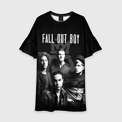 Платье клеш для девочки Fall out boy band, цвет: 3D-принт