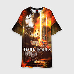 Платье клеш для девочки Dark Souls War, цвет: 3D-принт