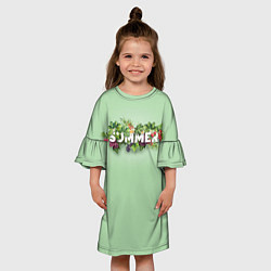 Платье клеш для девочки Summer, цвет: 3D-принт — фото 2