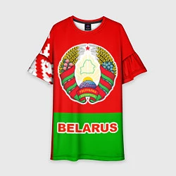 Платье клеш для девочки Belarus Patriot, цвет: 3D-принт