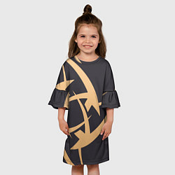 Платье клеш для девочки Ninjas in Pyjamas, цвет: 3D-принт — фото 2
