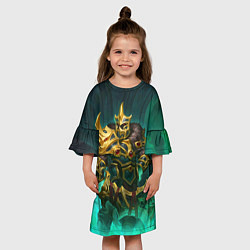 Платье клеш для девочки Wraith King, цвет: 3D-принт — фото 2