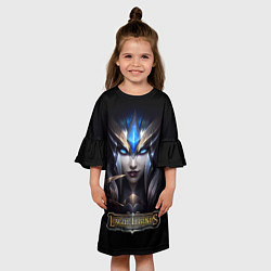 Платье клеш для девочки League of Legends, цвет: 3D-принт — фото 2