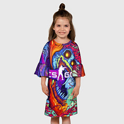 Платье клеш для девочки CS:GO, цвет: 3D-принт — фото 2