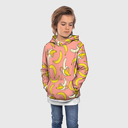 Толстовка-худи детская Банан 1, цвет: 3D-белый — фото 2