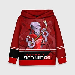 Толстовка-худи детская Detroit Red Wings, цвет: 3D-красный