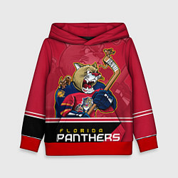 Толстовка-худи детская Florida Panthers, цвет: 3D-красный