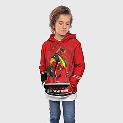 Толстовка-худи детская Chicago Blackhawks, цвет: 3D-белый — фото 2