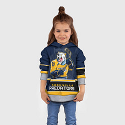 Толстовка-худи детская Nashville Predators, цвет: 3D-меланж — фото 2