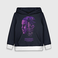 Толстовка-худи детская Stranger Things: Purple, цвет: 3D-белый