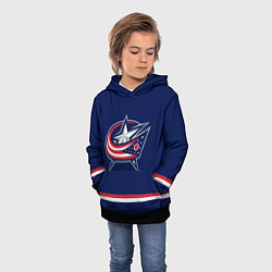 Толстовка-худи детская Columbus Blue Jackets, цвет: 3D-черный — фото 2