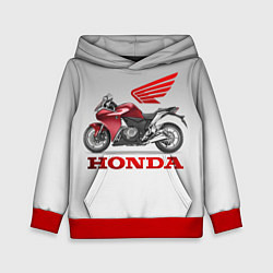 Толстовка-худи детская Honda 2, цвет: 3D-красный