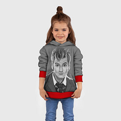 Толстовка-худи детская Doctor Who: fun-art, цвет: 3D-красный — фото 2