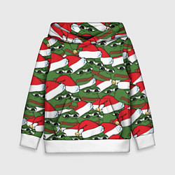 Детская толстовка Sad frog new year