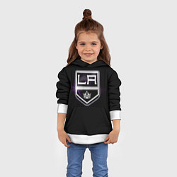Толстовка-худи детская Los Angeles Kings, цвет: 3D-белый — фото 2