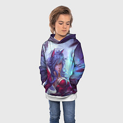 Толстовка-худи детская Red Dress, цвет: 3D-белый — фото 2