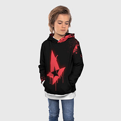Толстовка-худи детская Astralis: Black collection, цвет: 3D-белый — фото 2