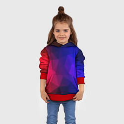 Толстовка-худи детская Red&Blue, цвет: 3D-красный — фото 2