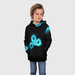 Толстовка-худи детская Cloud 9: Black collection, цвет: 3D-черный — фото 2