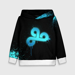Толстовка-худи детская Cloud 9: Black collection, цвет: 3D-белый