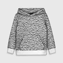 Толстовка-худи детская Мегатролль, цвет: 3D-белый