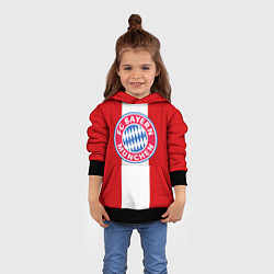 Толстовка-худи детская Bayern FC: Red line, цвет: 3D-черный — фото 2