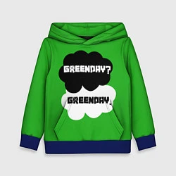 Толстовка-худи детская Green Day Clouds, цвет: 3D-синий