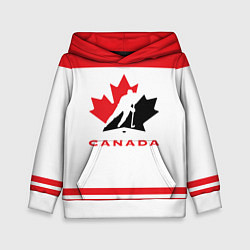 Толстовка-худи детская Canada Team, цвет: 3D-белый