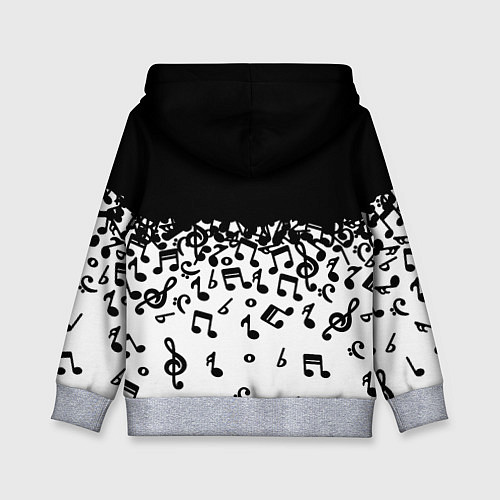Детская толстовка Поглощение музыкой / 3D-Меланж – фото 2