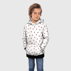 Толстовка-худи детская Божьи коровки, цвет: 3D-черный — фото 2