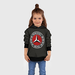 Толстовка-худи детская Mercedes-Benz, цвет: 3D-черный — фото 2