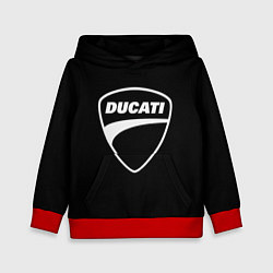 Толстовка-худи детская Ducati, цвет: 3D-красный