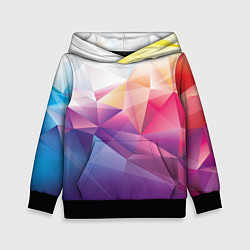 Толстовка-худи детская Абстракция, цвет: 3D-черный