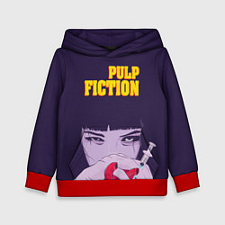 Толстовка-худи детская Pulp Fiction: Dope Heart, цвет: 3D-красный