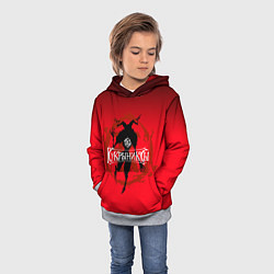 Толстовка-худи детская Кукрыниксы: Дьявол, цвет: 3D-меланж — фото 2