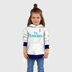 Толстовка-худи детская Real Madrid, цвет: 3D-синий — фото 2