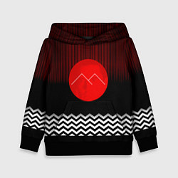 Толстовка-худи детская Twin Peaks Sun, цвет: 3D-черный