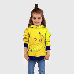 Толстовка-худи детская Just Banana (Yellow), цвет: 3D-синий — фото 2