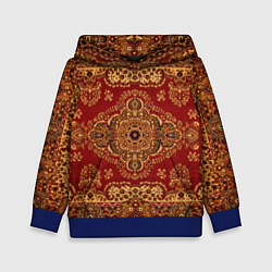 Толстовка-худи детская Человек-ковер, цвет: 3D-синий