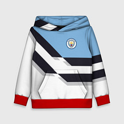 Толстовка-худи детская Manchester City FC: White style, цвет: 3D-красный