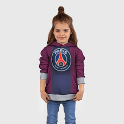 Толстовка-худи детская Paris Saint-Germain, цвет: 3D-меланж — фото 2