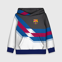 Толстовка-худи детская Barcelona FC: White style, цвет: 3D-синий